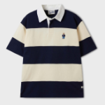 WHO.A.U – футболка Steve Colorblock Collar T-Shirt