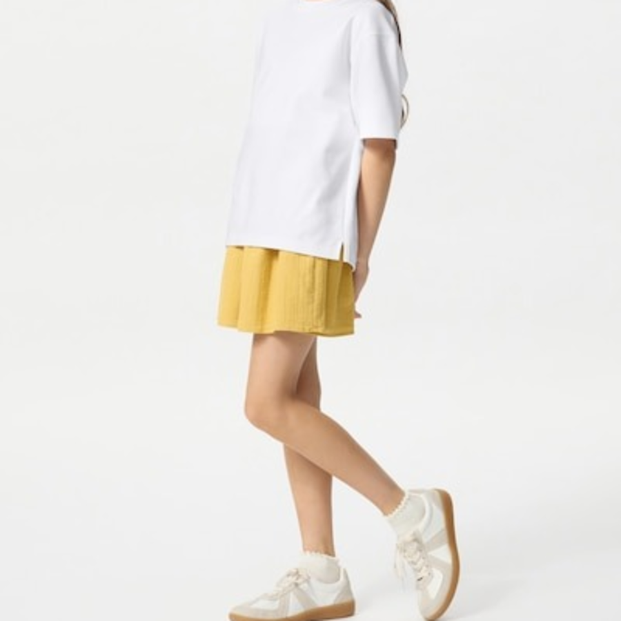 UNIQLO KIDS AIRism Cotton Crew Neck T