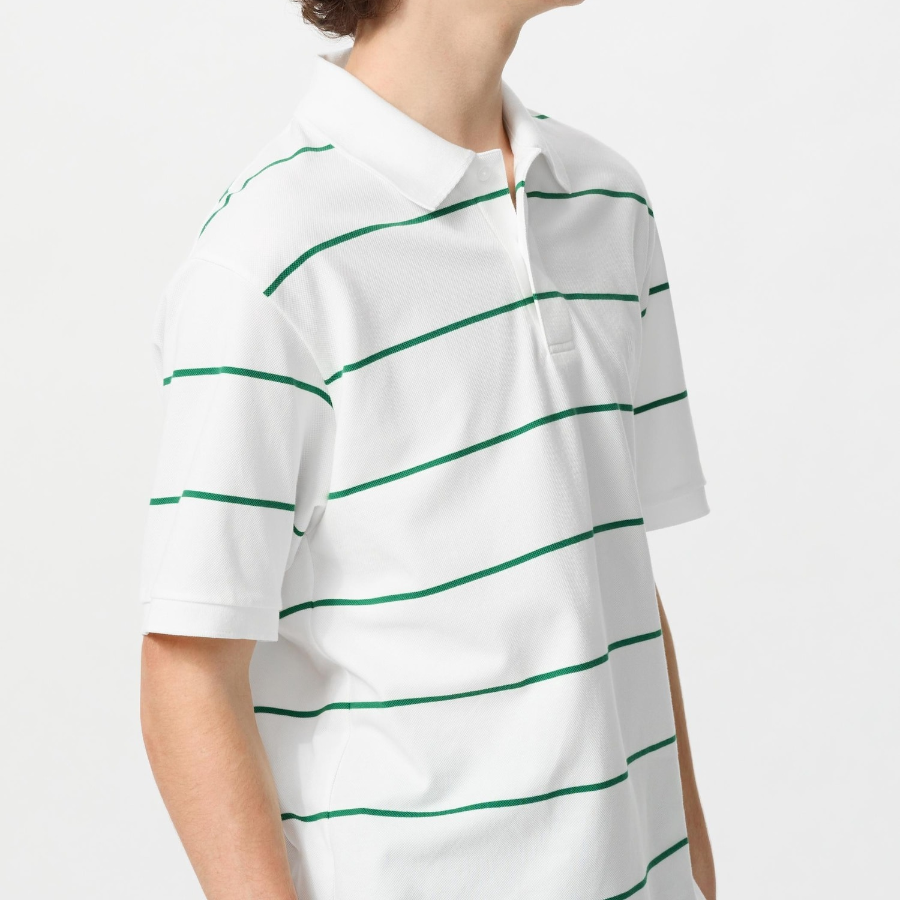 UNIQLO Dry Pique Regular Stripe Polo Shirt