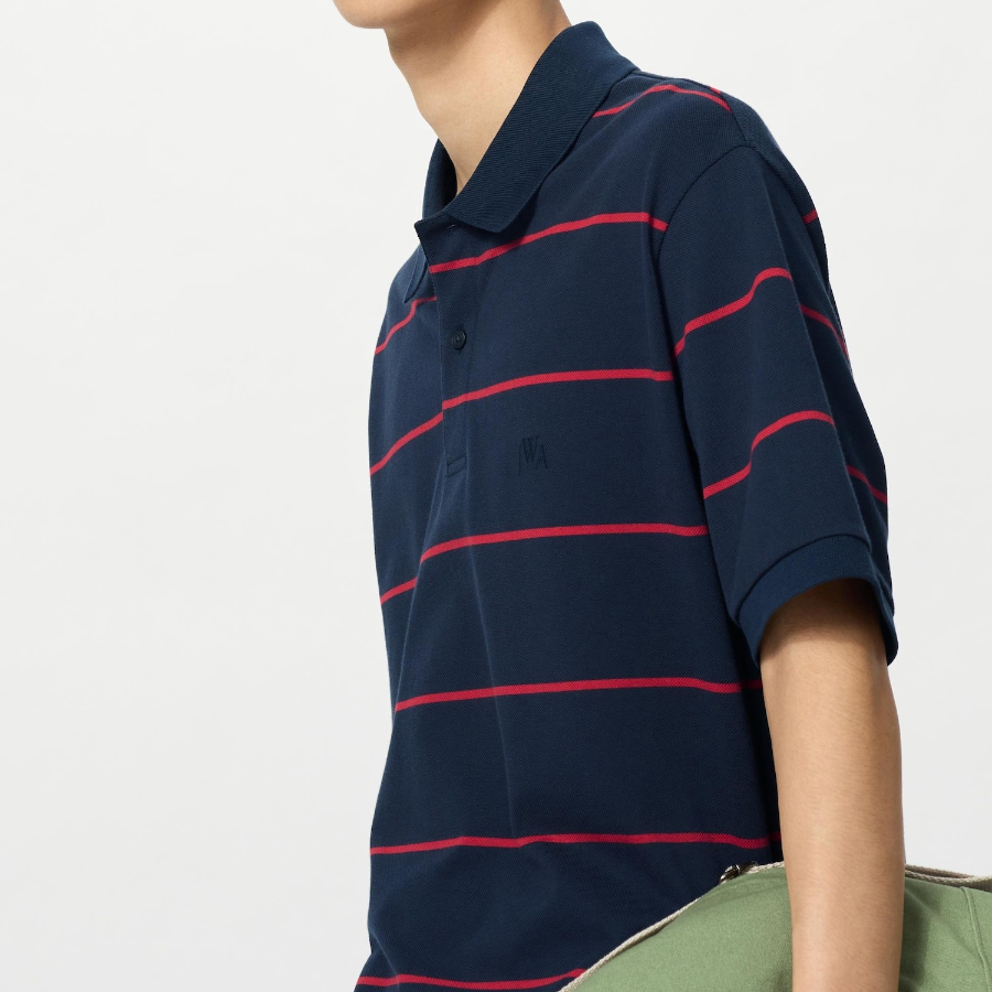 UNIQLO Dry Pique Regular Stripe Polo Shirt