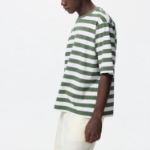 UNIQLO Oversized Stripe T-Shirt (Short Sleeve, Wide Fit)