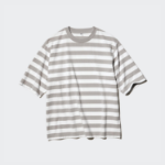 UNIQLO Oversized Stripe T-Shirt (Short Sleeve, Wide Fit)
