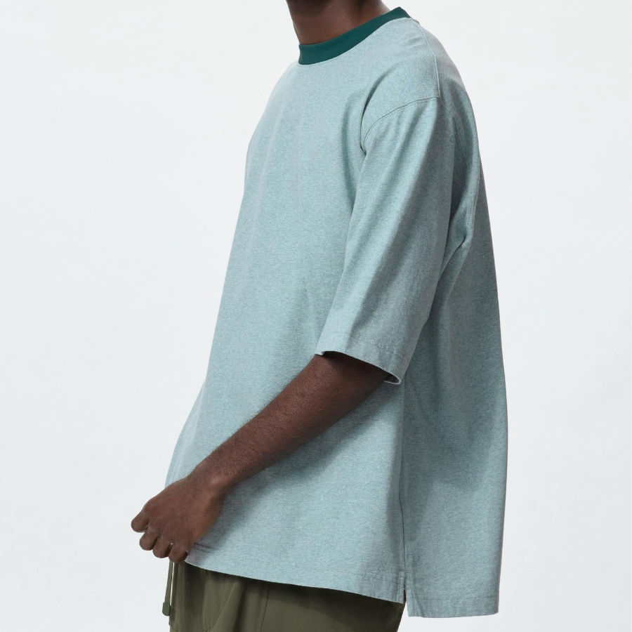 UNIQLO Oversized Bicolor Ringer T-Shirt (Short Sleeve)