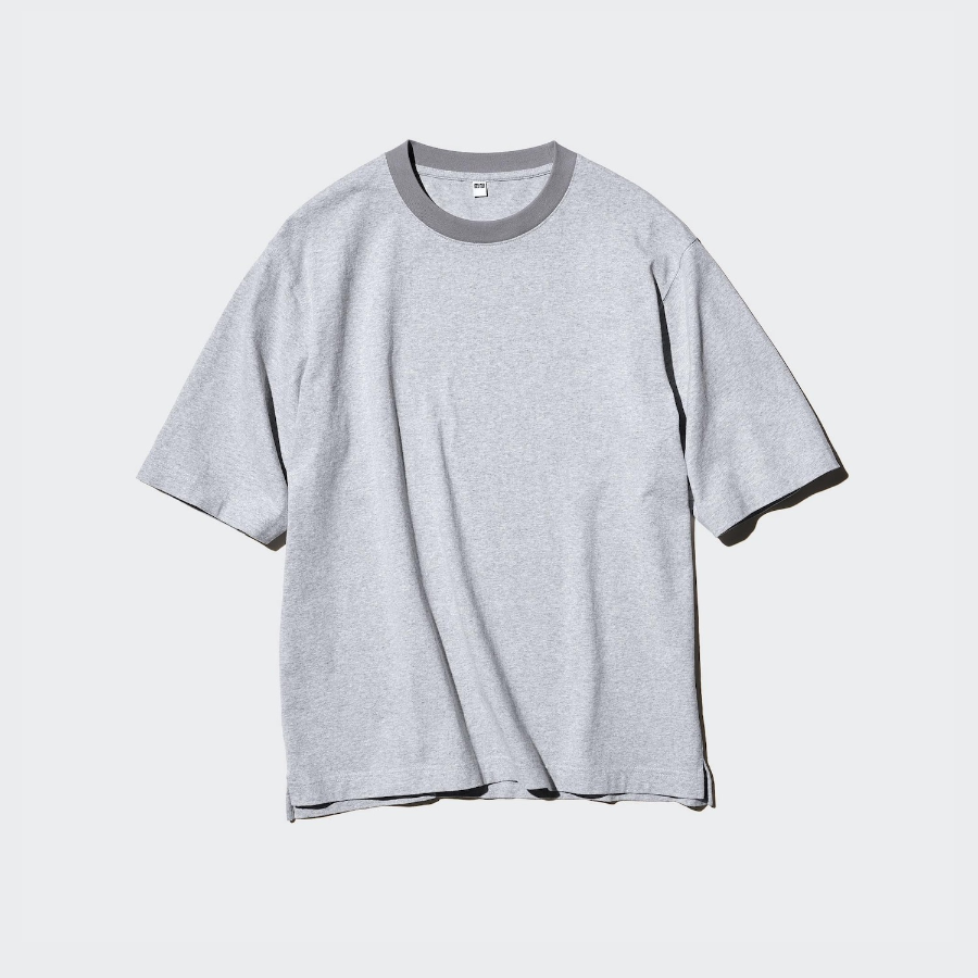 UNIQLO Oversized Bicolor Ringer T-Shirt (Short Sleeve)