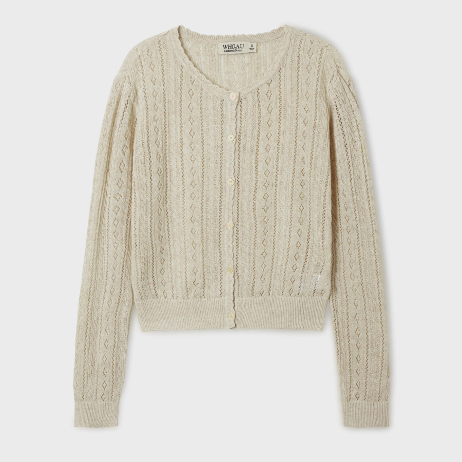 WHO.A.U – кардиган Croche Long Sleeve Cardigan