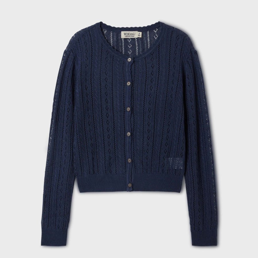 WHO.A.U – кардиган Croche Long Sleeve Cardigan