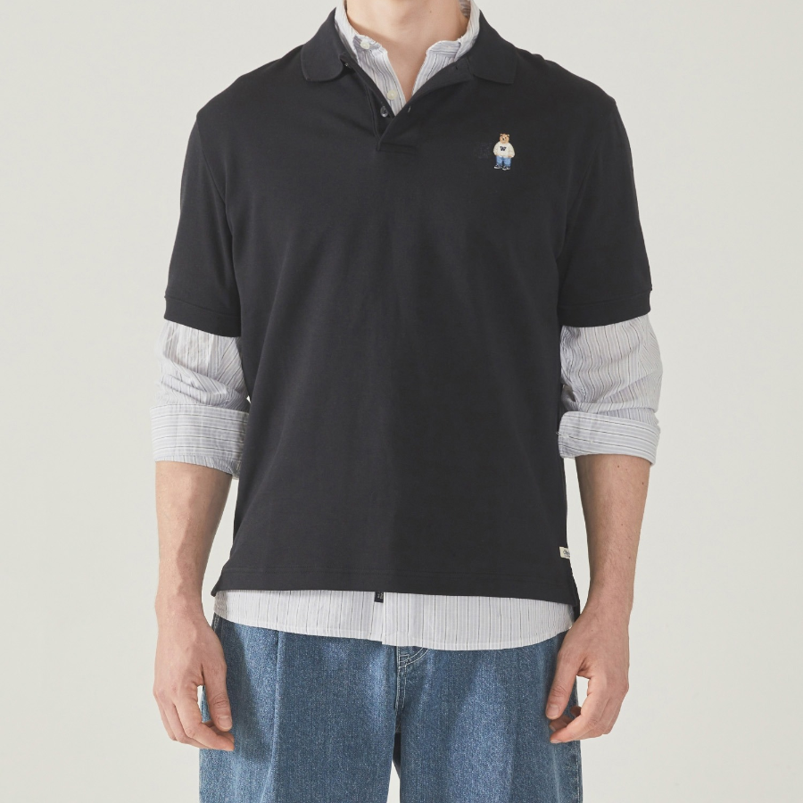 WHO.A.U Steve Collar T-Shirt