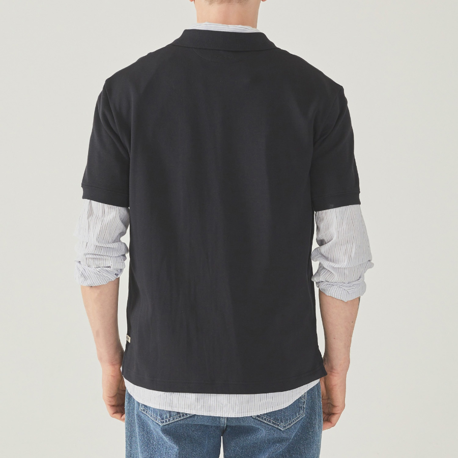 WHO.A.U Steve Collar T-Shirt