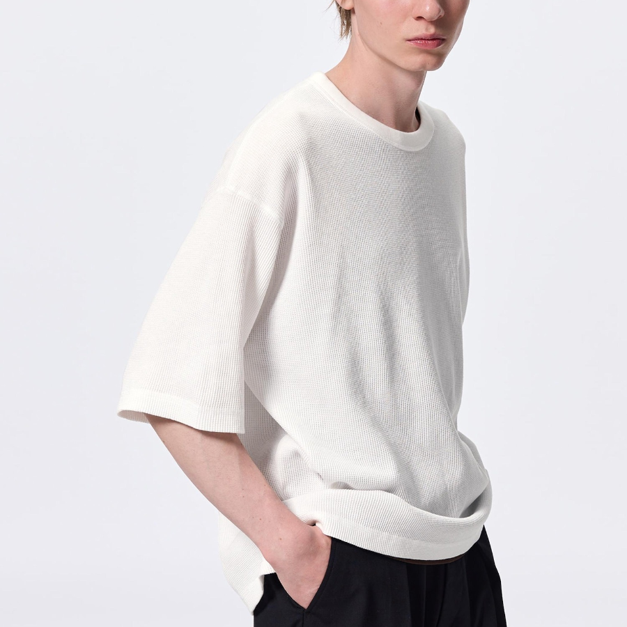 GU Wash Waffle Boxy T-Shirt