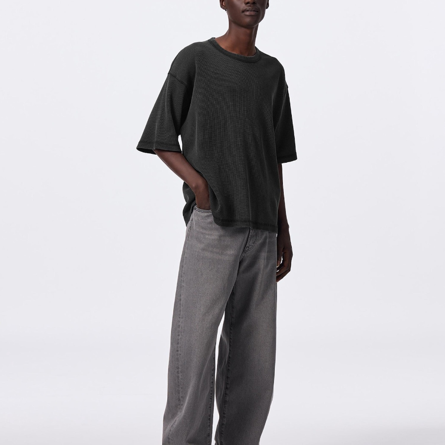 GU Wash Waffle Boxy T-Shirt