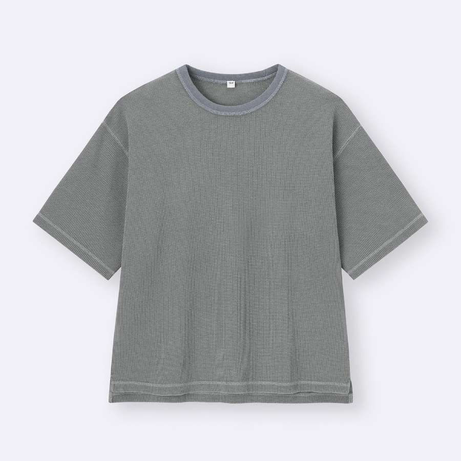 GU Wash Waffle Boxy T-Shirt