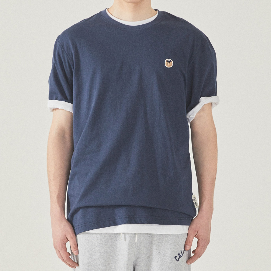 WHO.A.U Steve Head Patch Short Sleeve T-shirt