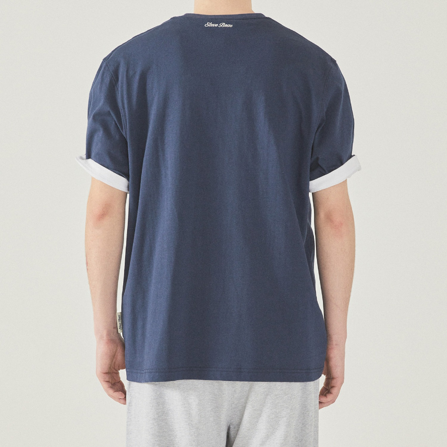 WHO.A.U Steve Head Patch Short Sleeve T-shirt