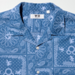 UNIQLO Disney in Blue Cotton Linen Shirt (Short Sleeve)