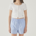 WHO.A.U – кардиган Ribbed U-neck Cardigan