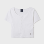 WHO.A.U – кардиган Ribbed U-neck Cardigan