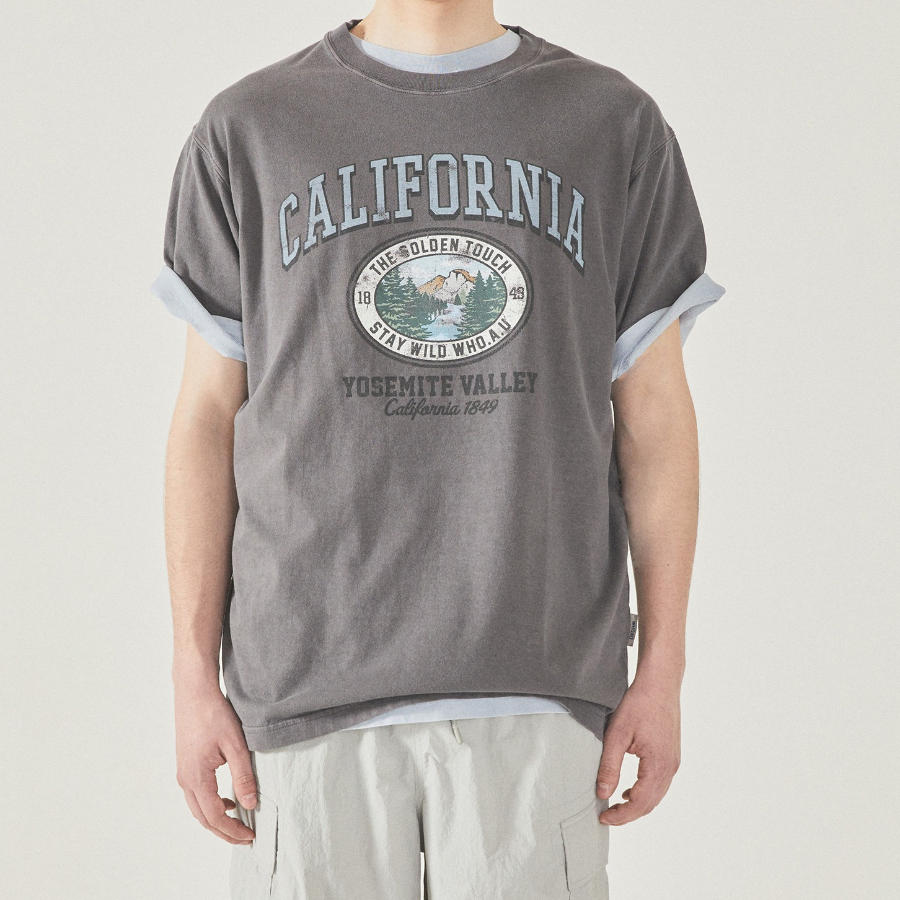 WHO.A.U California Dyed Graphic T-shirt