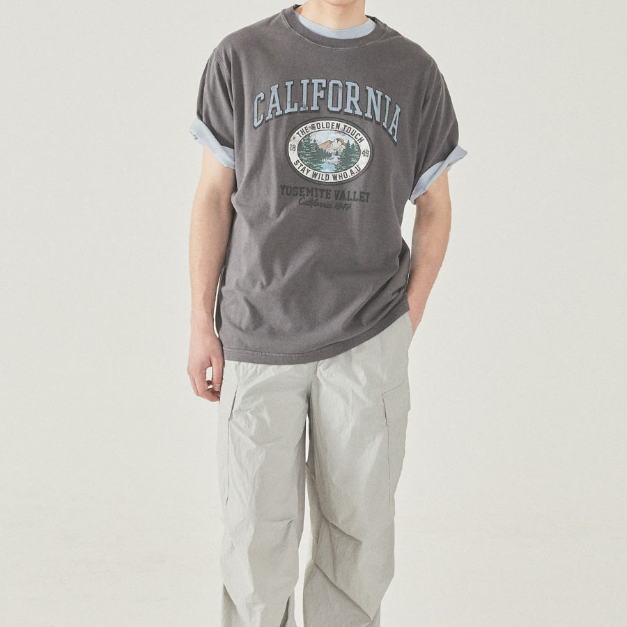 WHO.A.U California Dyed Graphic T-shirt