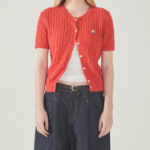 WHO.A.U – кардиган Steve Round Neck Short Sleeve Cardigan