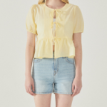 WHO.A.U — блузка Ribbon Blouse