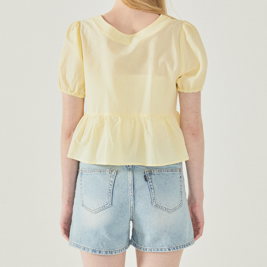 WHO.A.U — блузка Ribbon Blouse