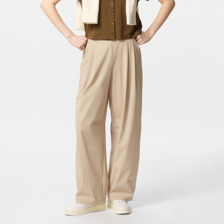 UNIQLO – Ultra Stretch Active Wide Pants (Leg Length 68.5–71.5 cm)