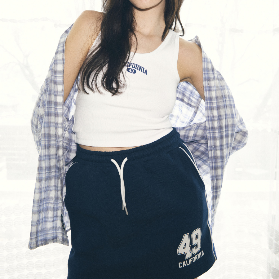 WHO.A.U — майка Campus Lettering Sleeveless