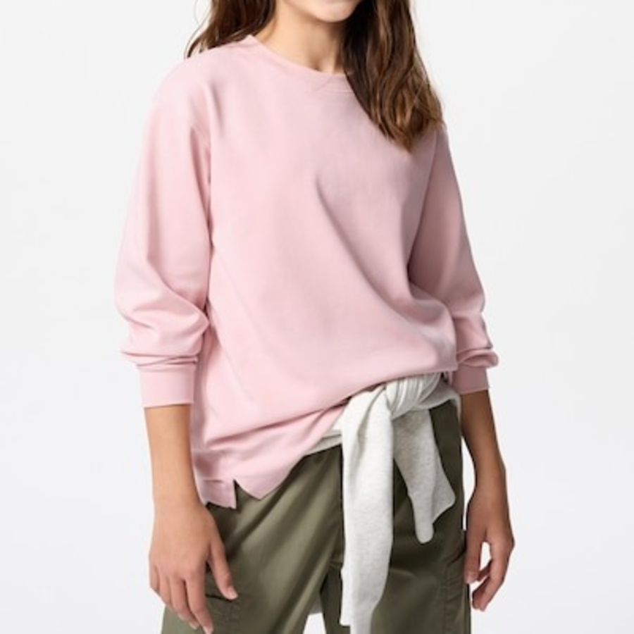 UNIQLO KIDS AIRism Cotton Crew Neck T (Long Sleeve)