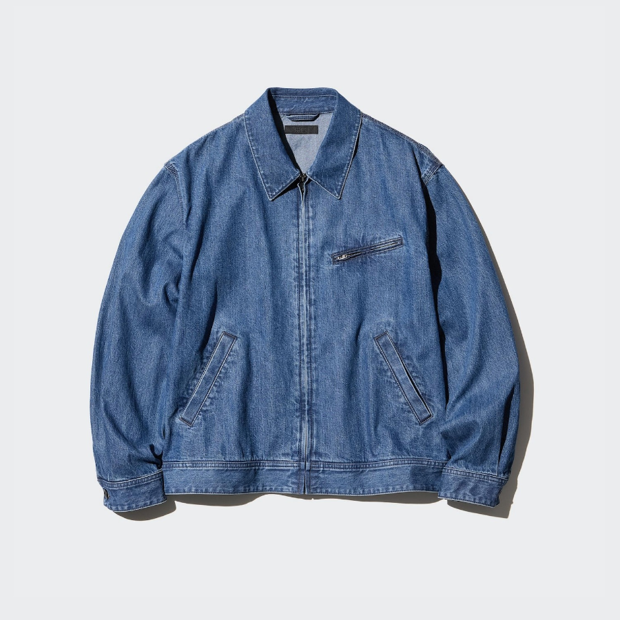 UNIQLO Zip-Up Blouson (Denim)