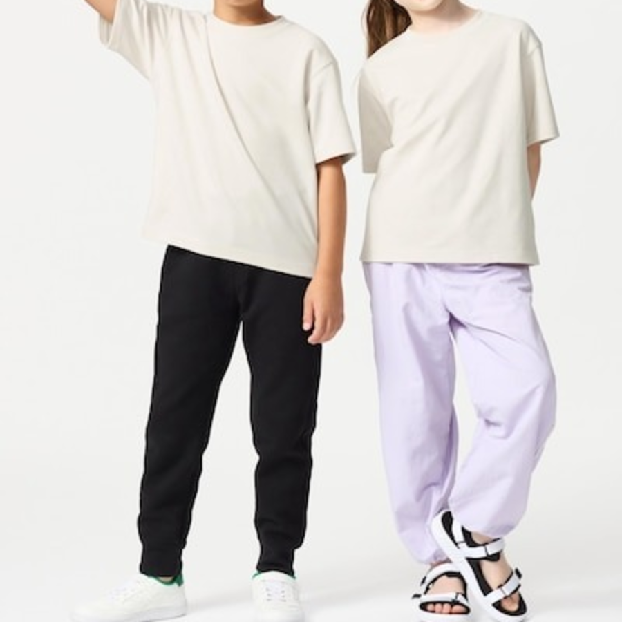 UNIQLO KIDS AIRism Cotton Crew Neck T