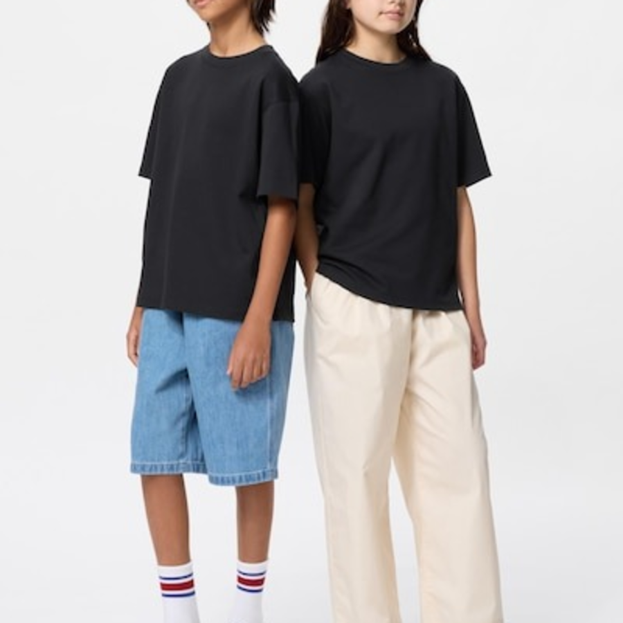 UNIQLO KIDS AIRism Cotton Crew Neck T