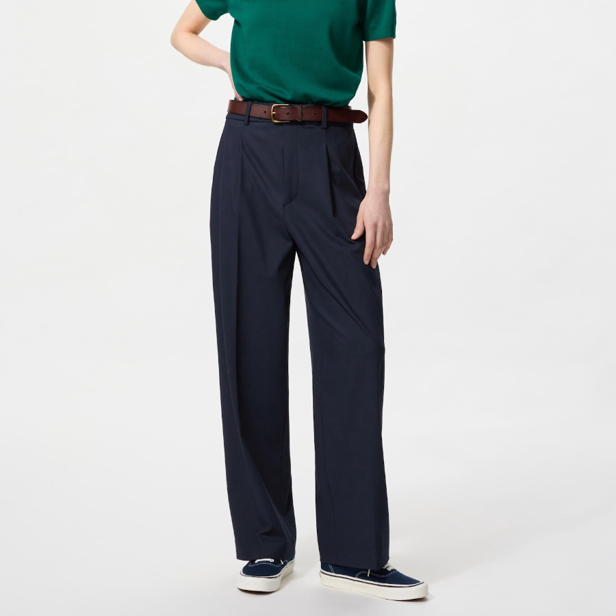 Uniqlo – брюки Tuck Wide Pants