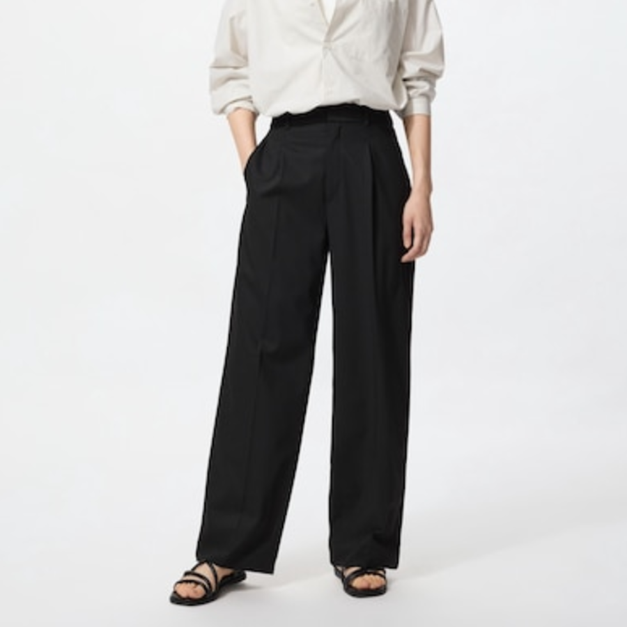 Uniqlo – брюки Tuck Wide Pants
