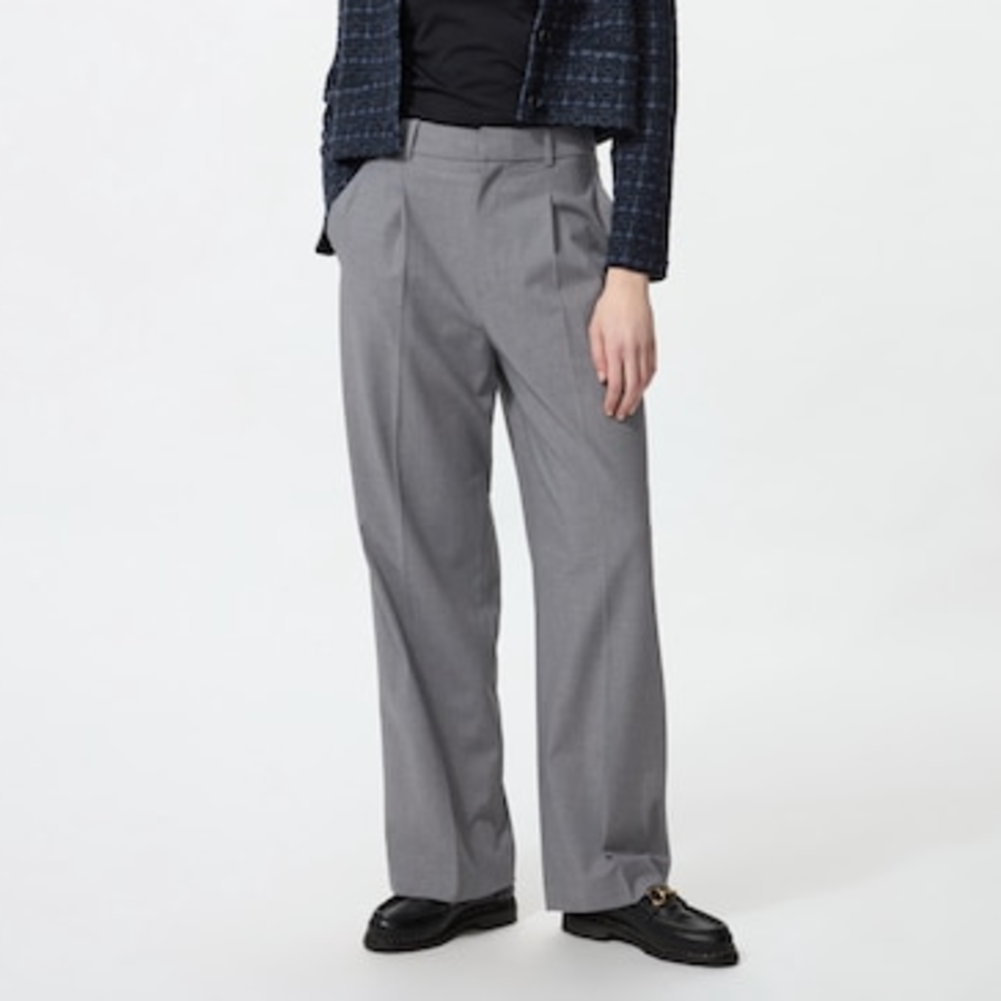 Uniqlo – брюки Tuck Wide Pants