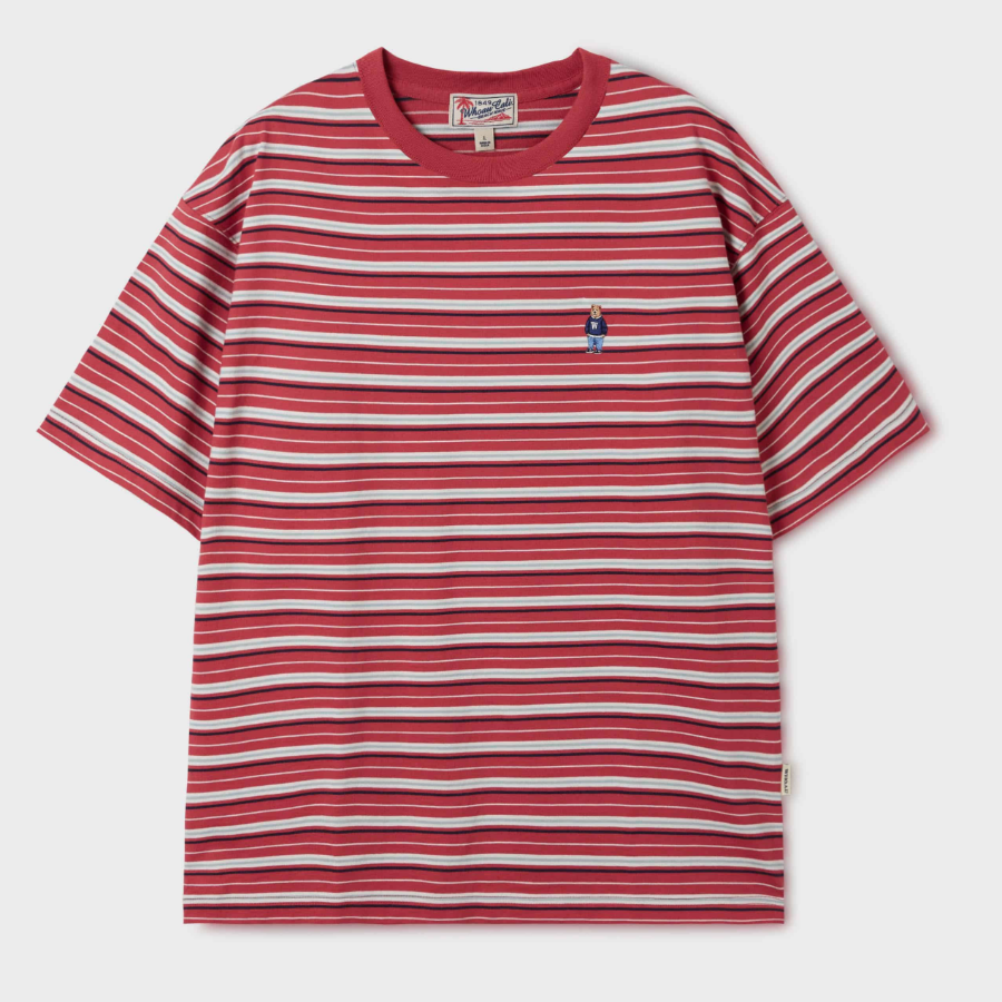 WHO.A.U Steve Multi Stripe T-Shirt [B]