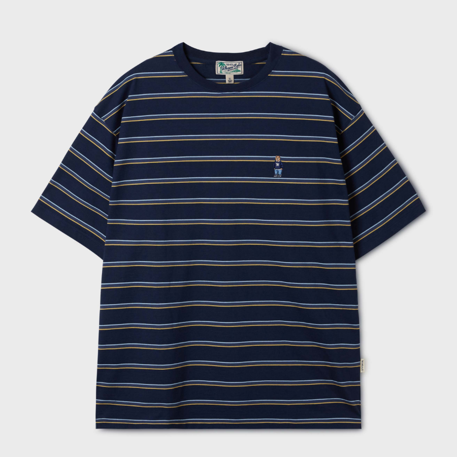 WHO.A.U Steve Multi Stripe T-Shirt [B]