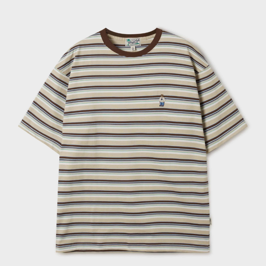 WHO.A.U Steve Multi Stripe T-Shirt [B]