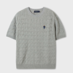 WHO.A.U — свитер Steve Cable Short Sleeve Sweater (U)