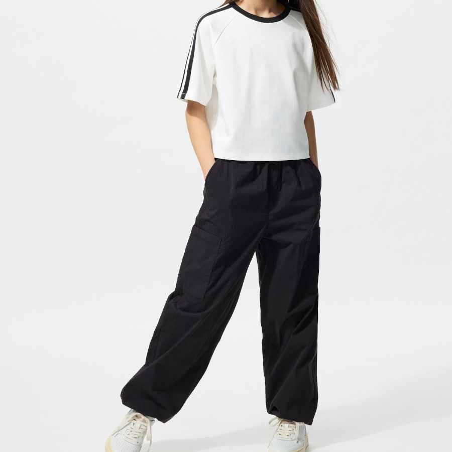 UNIQLO GIRLS AIRism Cotton Crop T