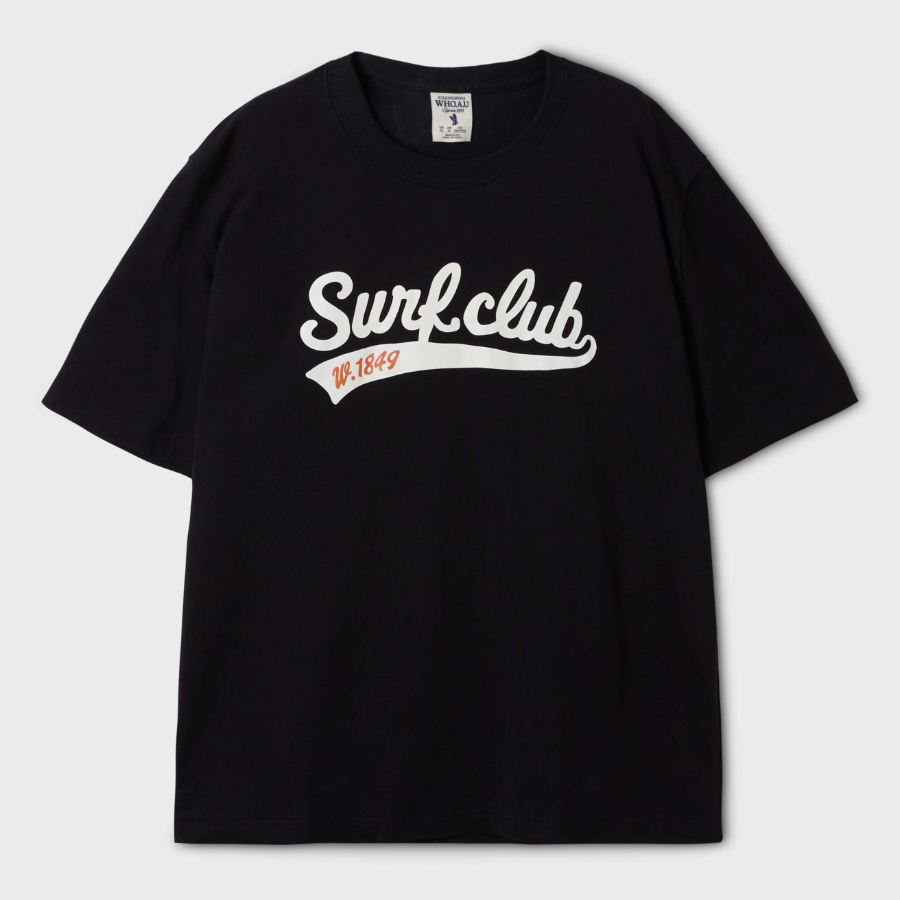 WHO.A.U Surf Club Lettering T-Shirt