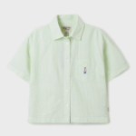 WHO.A.U — рубашка Steve Seersucker Crop Shirts (Set-up)