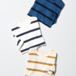 UNIQLO KIDS AIRism Cotton Stripe Crew Neck T