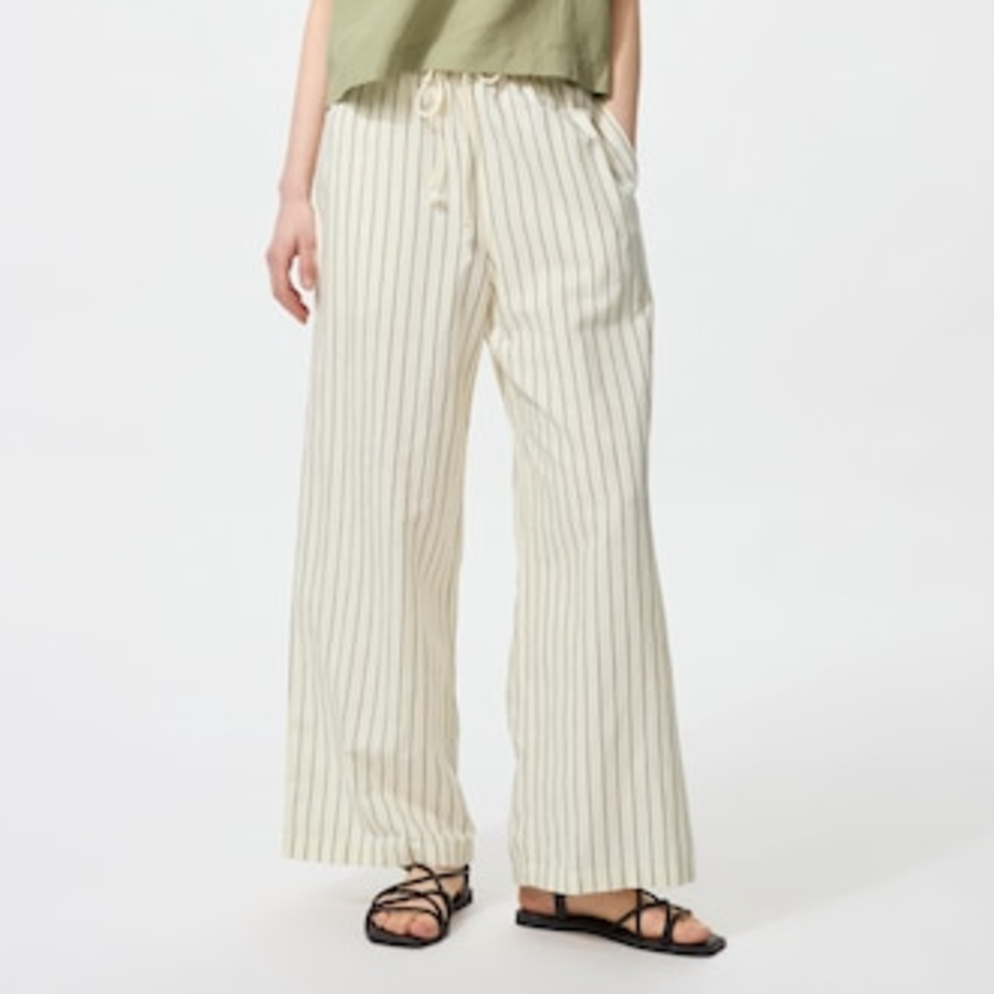 Uniqlo – брюки Linen Blend Easy Pants (в полоску)