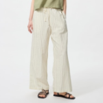 Uniqlo – брюки Linen Blend Easy Pants (в полоску)