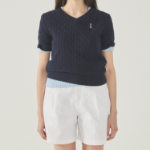 WHO.A.U — свитер Steve V-neck Short Sleeve Sweater
