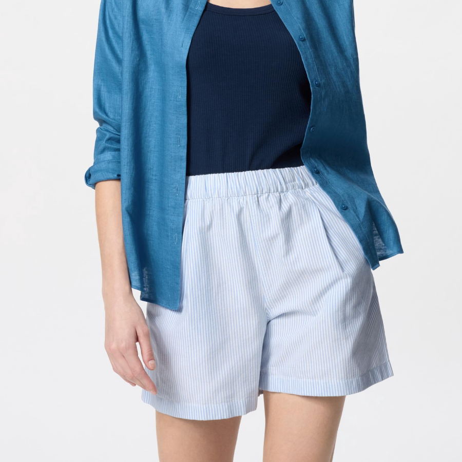 Uniqlo – шорты Cotton Easy Shorts (в полоску)