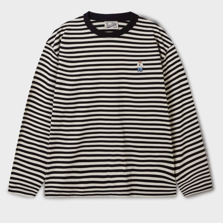 WHO.A.U Steve Stripe Long Sleeve T-Shirt