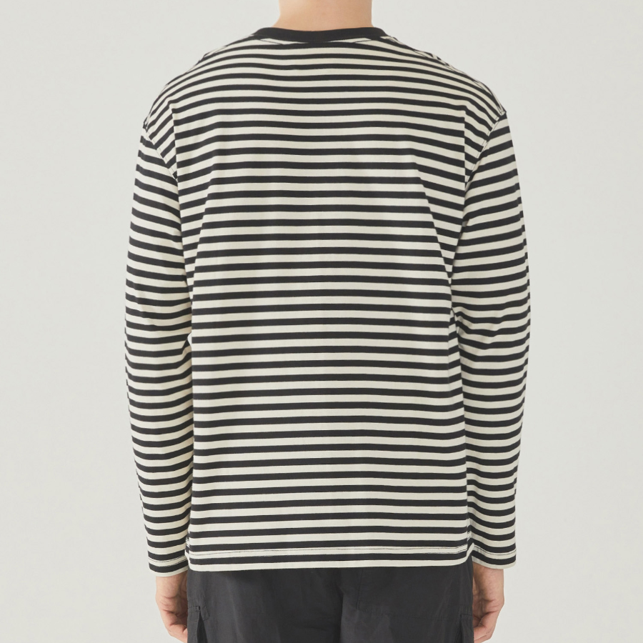 WHO.A.U Steve Stripe Long Sleeve T-Shirt