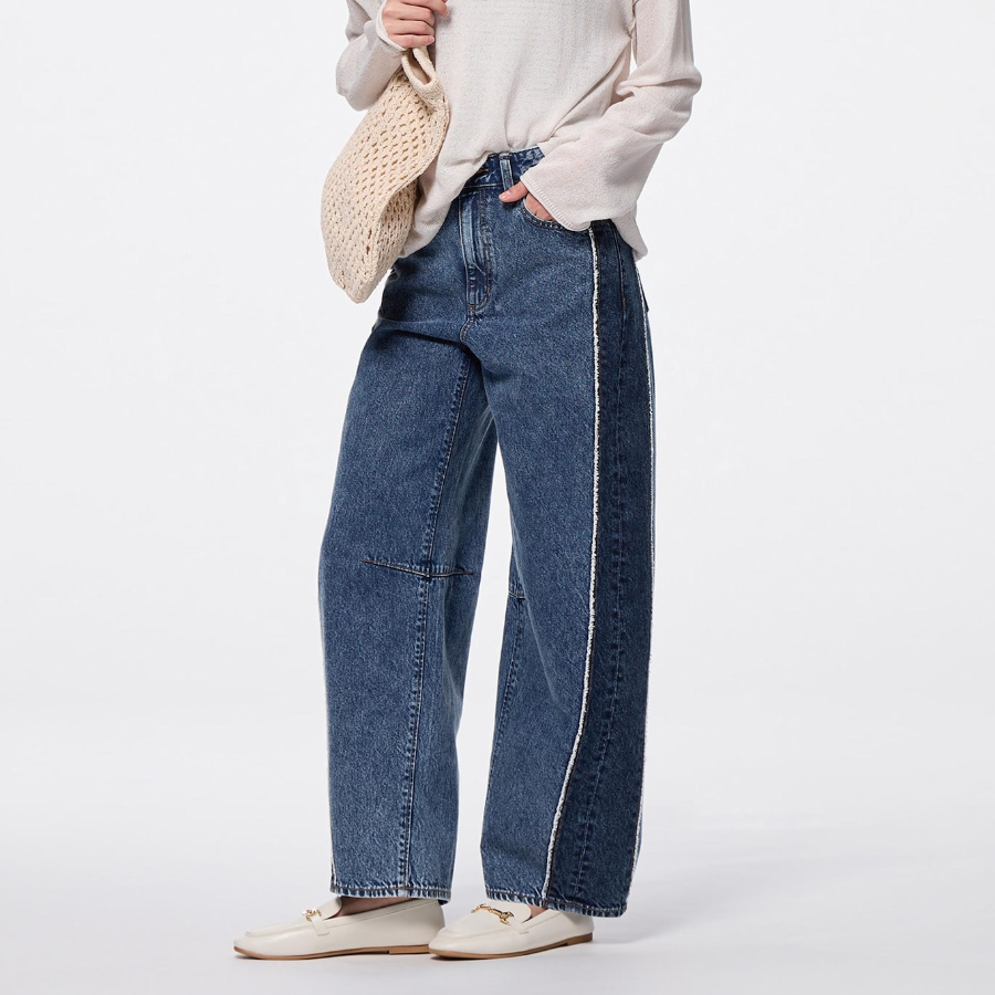 Uniqlo GU – джинсы Two-Tone Barrel Leg Jeans