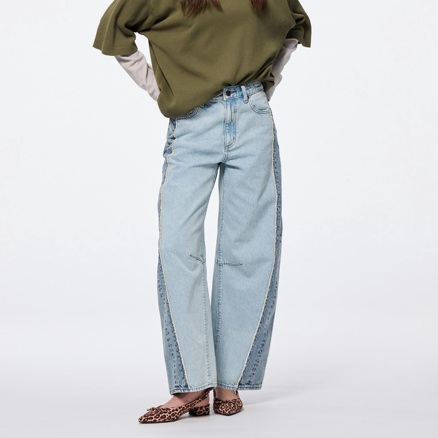 Uniqlo GU – джинсы Two-Tone Barrel Leg Jeans